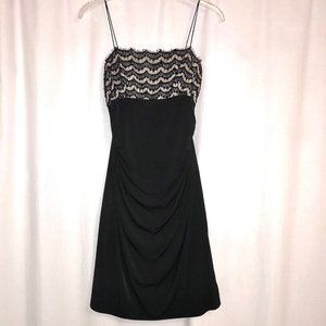 Black - JS Boutique Beaded Cocktail Dress Size 4